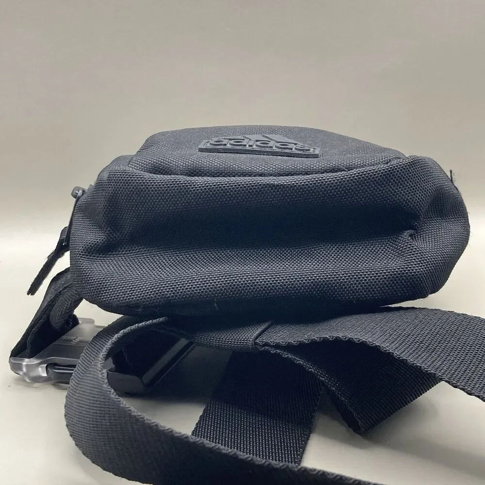 Adidas Unisex Zip Pocket Prime Mini Sling Crossbody Bag Black OS